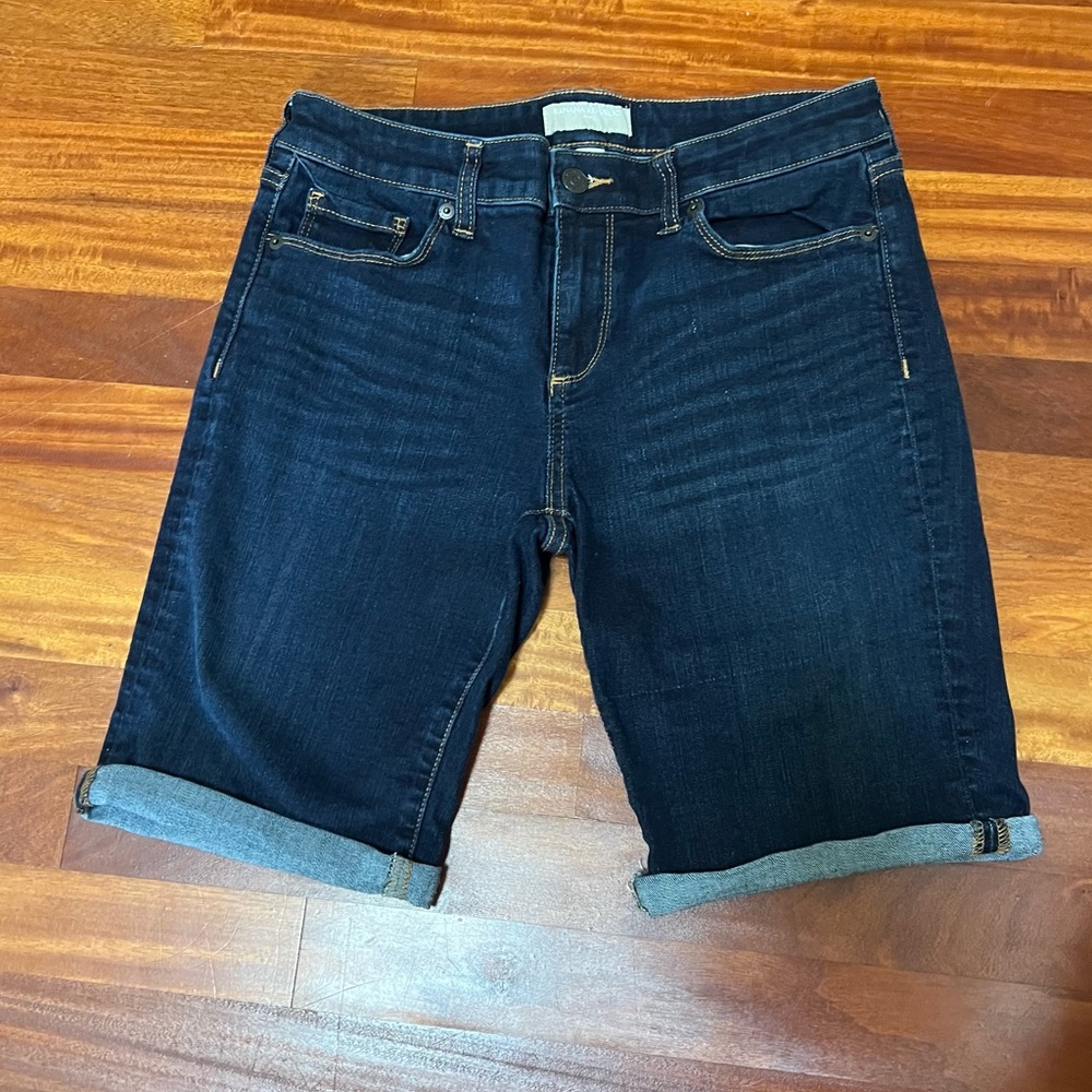 Banana Republic Indigo Denim Bermuda Shorts